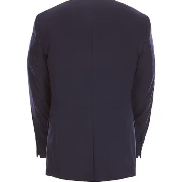 💫 MENS HART SCHAFFNER MARX Classic Fit Luxe Stretch Navy Blazer * SZ 48R - Picture 2 of 7